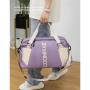ZR658 Luggage Bag Printed Logo Sport Travel Outdoor Bag Sneaker Dry Wet Separation Waterproof Duffle Storage Bag Fitness Handbag