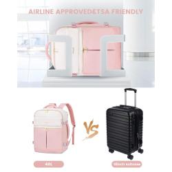 Expandable 4pcs/set High Quality 40L Waterproof laptop Travel Backpack with 3 Packing Cubes Camping Hiking Bag Outdoor Backpack