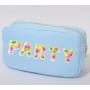 Keymay Custom Sew on Rainbow Letters Sticker Stick on Letters Letter Patches Bags Pouch Makeup Pouch Bag Cosmetic Storage Bag