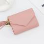 New tassel pendant with lychee pattern wallet card bag