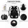 LOVEVOOK Fashion Custom Logo Men Laptop Backpack Canvas 15.6 Computer Backpack Bookbags Anti-theft College Student School Bags