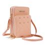 Small Mini Single Shoulder Crossbody Bag 2024 New Touch screen Fashion Mobile Phone Bag Zipper Wallet Mobile Phone Messenger Bag