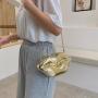 2024 New Designer Luxury Min Golden Bags PVC Handbag Hip Shape Hop Purses Chain Shoulder Small Jelly Hot Ladies Bag for Party