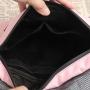 Odor Proof Pink Ladies/Women/Designer Bag with Activated Carbon Lined Storage Combination Lock Sealing Travel Box Pouch