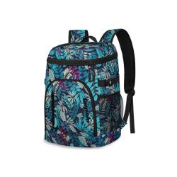 Insulated Large Capacity Leak-Proof 30-Can Thermal Bag Soft Cooler for Lunch Travel - Unisex Cooler Backpack