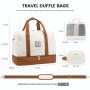 LOVEVOOK 35L Carry on Travel Duffel Bag  with Toiletry Pouch 18inch Weekender Overnight Bags for Women Large Gym Duffel Bag 2024