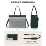 Laptop Bag for Women 15.6 inch computer Tote handbag Work Business Briefcase Waterproof Leather Teacher Office Shoulder Hand bag