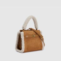 2024 New Fashion Shoulder Bags Hot Sale Popular Latest Design Fur Edged Handbags For Women