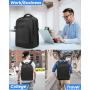 LOVEVOOK 15.6 17 Inch Waterproof Travel Backpack with USB Port Mens Anti-theft College School Bookbag Laptop Backpack for Men