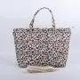 New Trending Custom Design Tote Handbags Female Travel  Large Capacity Shopping Waterproof Nylon Leopard Fashion Cute Handbags