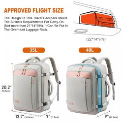 Large travel laptop Backpack TSA-friendly bag wholesale waterproof bag school business travel smart backpack with 3 packing cube