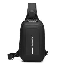 XL361 Anti-theft Daily Used Waterproof Crossbody Bag Oxford Men's Chest Bag combination lock Sports Shoulder Bag