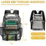 Custom Lightweight Portable Waterproof Transparent Students School Bag Stadium Approved Clear PVC Backpack