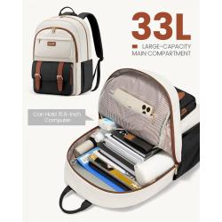 LOVEVOOK custom logo Cute Backpack Large Capacity 15.6 17in computer bags for women men school travel work laptop backpacks