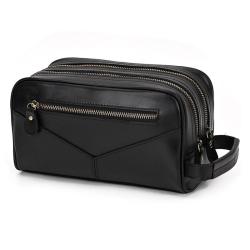 ZWY316 New Fashion Vintage Genuine Leather Men Clutch Bag Wholesale Daily Simple Wash Bag Hot Sale Practical Ladies Cosmetic Bag