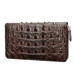 OEM ODM Cartera Hombre Billeteras De Cuero Luxury 100% Genuine Crocodile Leather Wallets For Mens Wholesale Men'S Clutch Purse