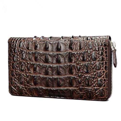 OEM ODM Cartera Hombre Billeteras De Cuero Luxury 100% Genuine Crocodile Leather Wallets For Mens Wholesale Men'S Clutch Purse