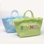 2022 Keymay USA Warehouse Free Shipping Bright Color Fashion Large Capacity Handbag Mixed 6 Color Canvas Fring Beach Tote Bag