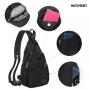 LOVEVOOK Fashion Anti Theft Waterproof Messenger Crossbody Chest Bag Nylon Backpack Travel Hiking Sling Chest Bag for Women