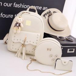 Customized Logo sac a main  Lock Mini Purses Crossbody 3 Set Bags School Bags Backpack For Women