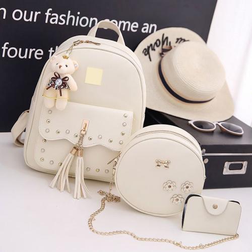 Customized Logo sac a main  Lock Mini Purses Crossbody 3 Set Bags School Bags Backpack For Women