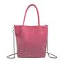 HR340 New Fashion Dinner Water Diamond One Shoulder Handbag Retro Canvas Tote Crossbody Bag Popular Diamond Inlaid Women's Bag