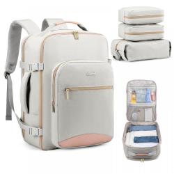 LOVEVOOK 2023 multifunctional large 40L 4pc carry on flight approved weekender bags fashion travel school women laptop backpack