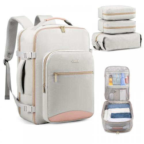 LOVEVOOK 2023 multifunctional large 40L 4pc carry on flight approved weekender bags fashion travel school women laptop backpack