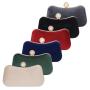 HR012 Women Evening Party Clutch Bags New Trend Metal Chain Open Small Square Bags Luxury Weddings Retro Banquet Handbag
