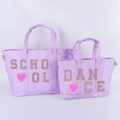 Keymay No MOQ Candy Color Custom Print Logo Tote Bags With Zipper Women Shoulder hand bags Ladies Handbag