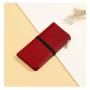 HR727 Strap PU Leather RFID Passport Bag Anti Theft Clip ID Portable Bank Card Holder Daily Matching Solid color Wallet Clip
