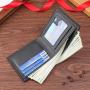 Men's leisure wallet, ID package, fashionable short style purse, business multi-card slot money clip, factory wholesale