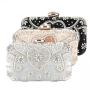 2022 Ladies Designer Bags High Quality Dazzling Shiny Pearl Diamond Clasp Women Crystal Purse Evening Handbags Wedding Clutch