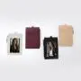 Cartera De Hombres Oem Odm Custom Logo Business Card Case Split Saffiano Leather Employee Name Badge Id Card Holder With Lanyard