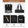 LOVEVOOK 2024 new large Lightweight work office Computer Bag fashion College school daily 15.6in laptop tote hand bags for women