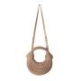 2024 Fashion Trendy Golden And Silver Luxury Noodles Bag With Double Knot And Removable Strap Bag