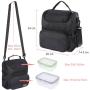 Insulated Lunch Bag for Adults with Adjustable Shoulder Strap for Carrying Lunch Cooler Box