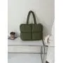 Trendy new High Quality puff Shoulder bag Student Casual Space Cotton Tote Bag Down nylon Puff hand Bag for girls