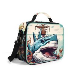 Kids Insulated Cooler Bag Durable and Spacious Thermal and Waterproof Polyester Lunch Bag with Cartoon Pattern
