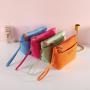 Gelory Portable Custom Logo Double Zipper Nylon Fabric Cosmetic Bag Zipper Fashion Toiletry Bag
