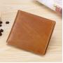 Hot Sale Vintage Wallet Credit Card Holder Bag Business Genuine Leather Brown Wallet For Men Multi-function Wallet Money clip