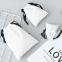 SN061Custom Logo Printed Canvas Cotton Drawstring Packaging Shoe Bag Drawstring Bag Cover Packaging Dust Bags for handbags
