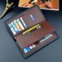 2021 high quality wholesale fashion black color leather wallets for men