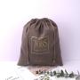 Custom Logo Printed Large Grat Velvet Drawstring Wedding Party Gift Jewelry Bag Soft Luxury Velvet Handbag Cloth Dust Pouch