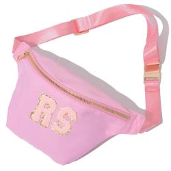 keymay Keymay Factory Hot Sell High quality corduroy women canvas and nylon bag hot pink fanny pack