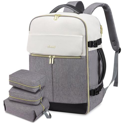 LOVEVOOK 40L Carry On LOVEVOOK Waterproof Laptop Travel Backpack TSA Flight Approved Carry on BackpackS with 3pcs Packing Cubes