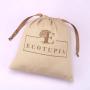 Wholesale Custom Logo Printing Canvas Christmas Gift Wedding Favor Bag Drawstring Cotton Dust Gift Packaging Pouch