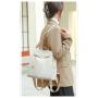 HR617 Women Bag Backpack New Fashion Girls' Retro Nylon Anti Theft Schoolbag Female Versatile Comfortable Travel Handheld Bag