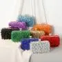Fashionable New Handmade Beaded Portable Women's Bag Bright Color Dress Embroidery Dinner Bag High Quality Women's Banquet Bag