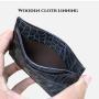 OEM ODM Custom luxury genuine alligator women men crocodile skin leather business ID or bank Atm credit card holder wallet